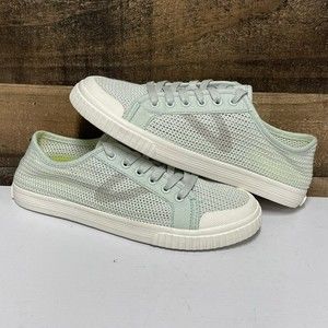 Tretorn Tournet Mint Green/blue Mesh Lace Up Low Casual Sneakers - Womens 7